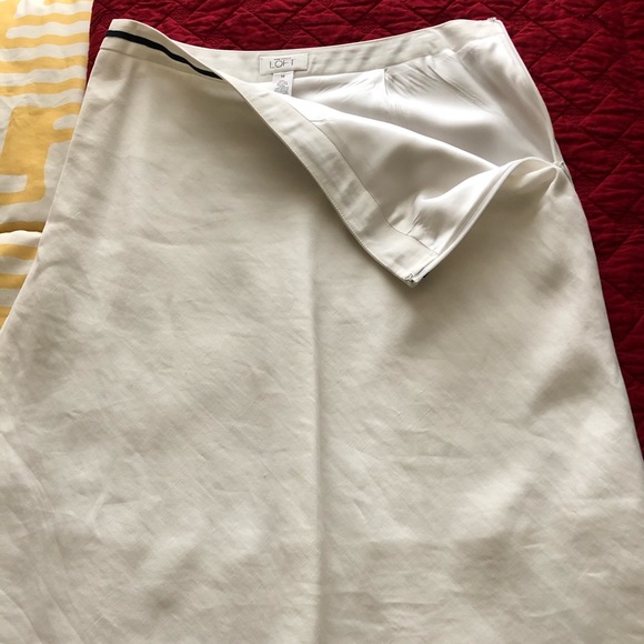 Ann Taylor Loft Linen Skirt - Size 10 - Picture 3 of 4